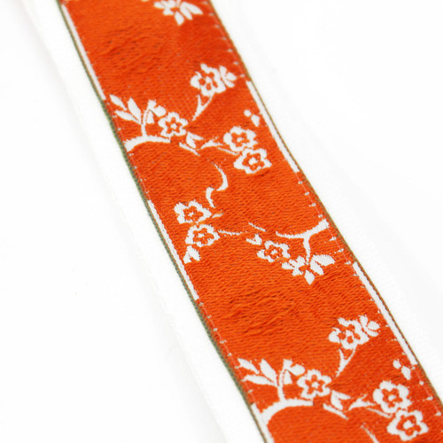 Souldier "Cherry Blossom" Orange & White Pattern 2" Guitar Strap