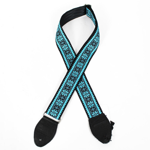 Souldier "Poinsettia" Turquoise Pattern 2" Guitar Strap