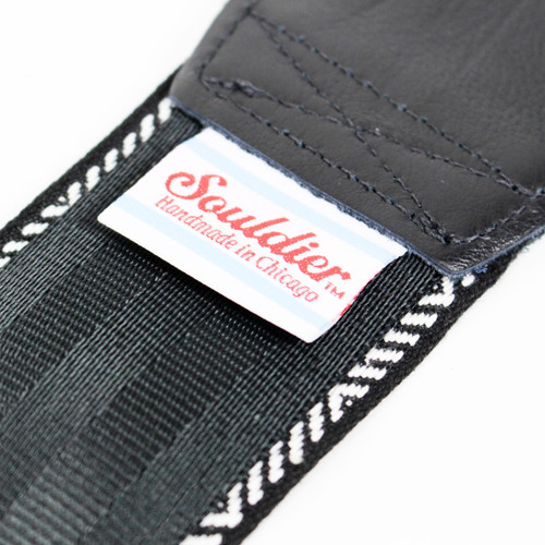 Souldier "Gardenia" Black & Yellow Pattern 2" Guitar Strap