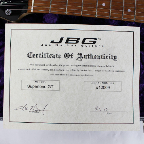 2013 JBG Joe Bochar Guitars Supertone GT Goldtop Electric Guitar