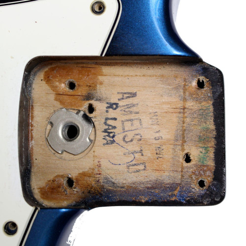 1992 Fender USA Made Stratocaster Plus Electric Guitar in Blue Pearl Dust Finish