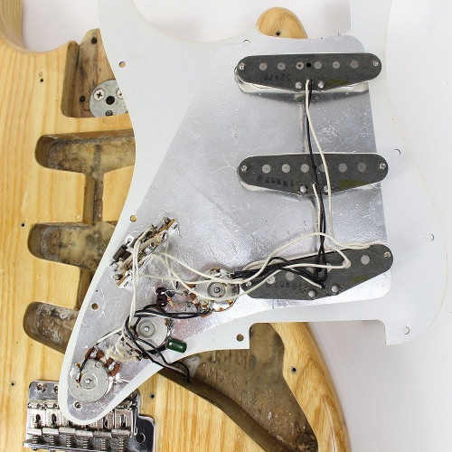 Vintage 1975 Fender Stratocaster Electric Guitar Natural