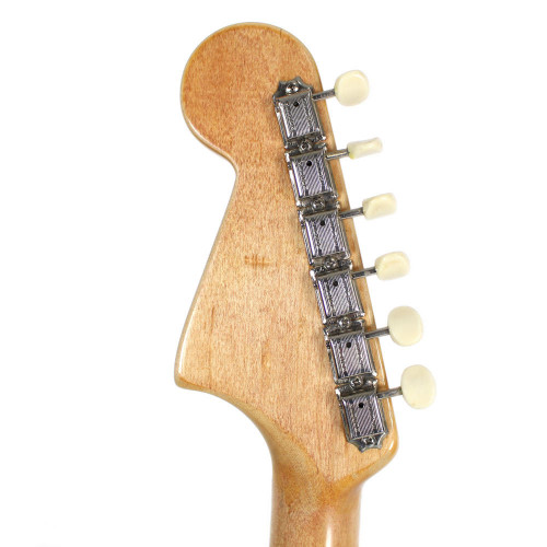 Vintage 1966 Fender Duo Sonic II Electric Guitar Refinished in Blue