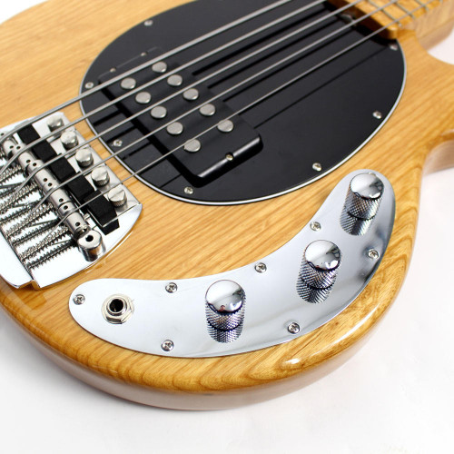 Used Musicman Stingray Classic 5-String Electric Bass Guitar in Natural Finish