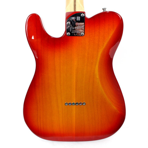 2013 Fender USA Made American Deluxe Telecaster Electric Guitar in Aged Cherry Sunburst