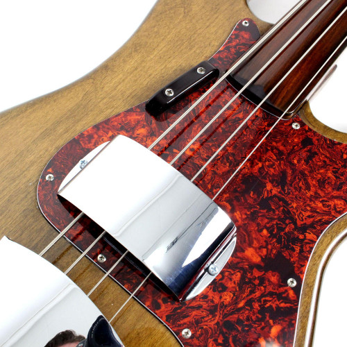 Vintage 1971 Fender Fretless Precision Bass P-Bass Guitar Refinished in Walnut