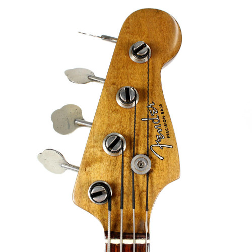 Vintage 1971 Fender Fretless Precision Bass P-Bass Guitar Refinished in Walnut
