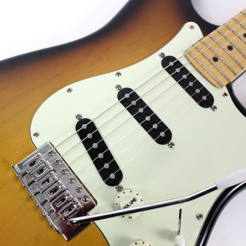 Used Fender Parts Stratocaster Electric Guitar Sunburst Finish