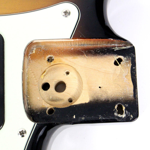 Used Fender Parts Stratocaster Electric Guitar Sunburst Finish