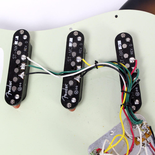 Used Fender Parts Stratocaster Electric Guitar Sunburst Finish