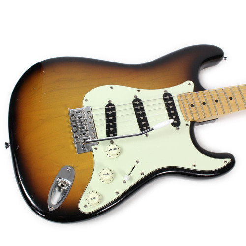 Used Fender Parts Stratocaster Electric Guitar Sunburst Finish