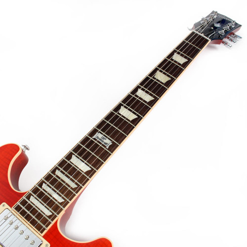 Used 2014 Gibson Les Paul Classic Double Cutaway Electric Guitar in Translucent Red