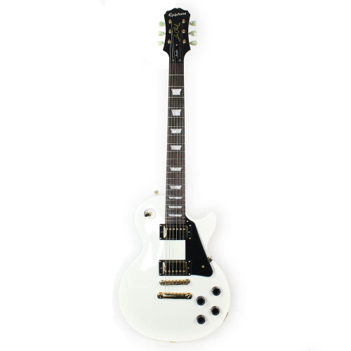 Used Epiphone Limited Edition Custom Shop Led Paul Studio Deluxe Electric Guitar in Alpine White Finish