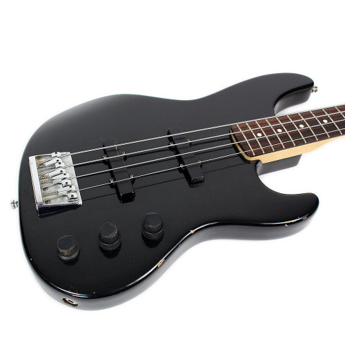 1990 Fender Jazz Bass Plus Electric Bass Guitar in Black Finish