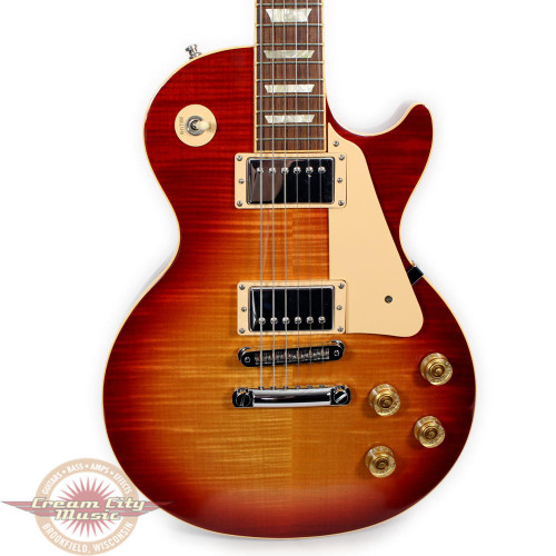 Used 2008 Gibson Les Paul Traditional Plus Electric Guitar in cherry Sunburst