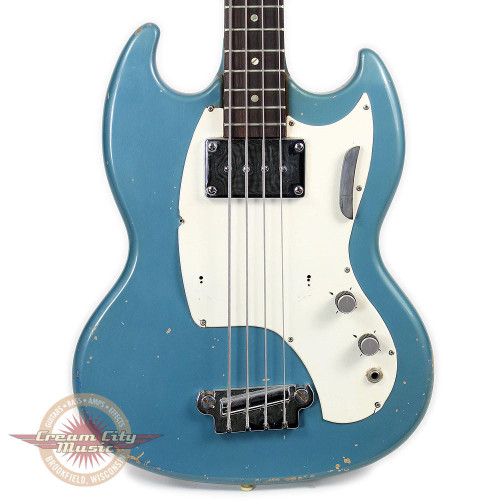 Vintage 1967 Kalamazoo KB-1 Electric Bass Guitar Blue