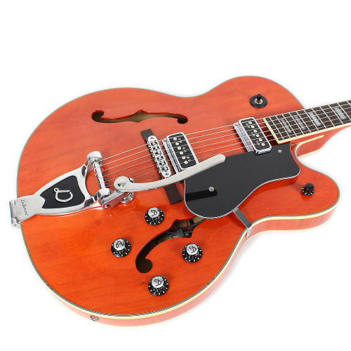 Used DeArmond by Guild T400 Hollow Body Electric Guitar Tennessee Orange