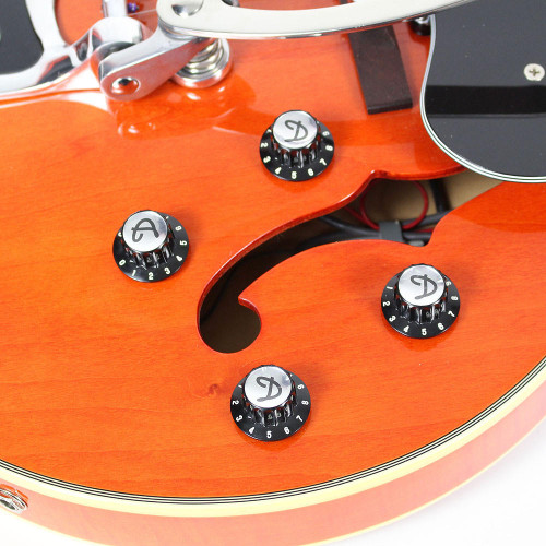 Used DeArmond by Guild T400 Hollow Body Electric Guitar Tennessee Orange