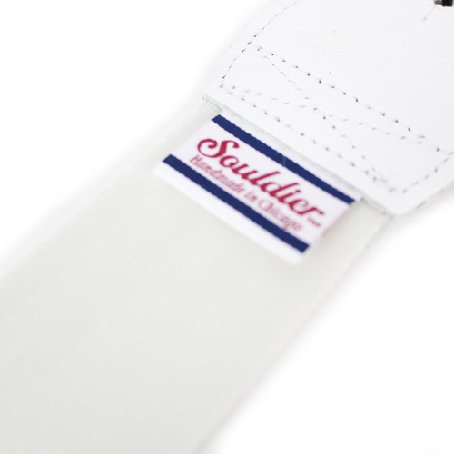 Souldier Plain Seatbelt White 2" Guitar Strap with White Ends