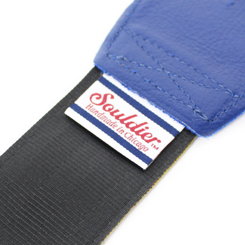 Souldier "Daisy" Blue Pattern 2" Guitar Strap with Blue Ends