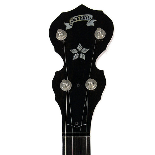 Used Deering Black Diamond Long Neck 5-String Open-Back Banjo