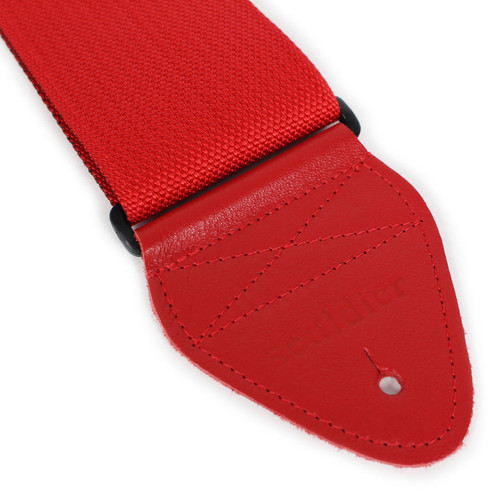 Souldier Plain Seatbelt 3" Bass Guitar Strap Red with Red Ends
