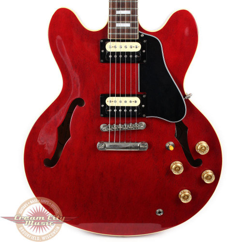 Used Greco SA-700 Semi-Hollow Body Electric Guitar Translucent Red
