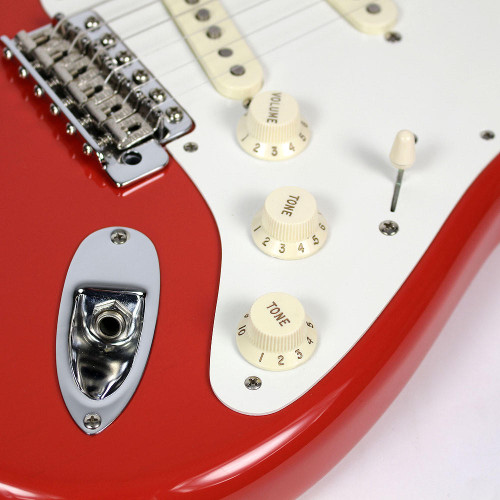 2010 Fender MIM 50s Classic Stratocaster Fiesta Red