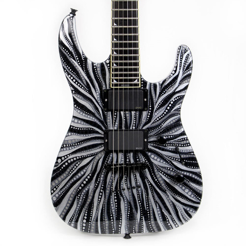 Jackson SLSMG Super Lightweight Soloist Sarah Gallenberger Custom Artwork - "Silver"