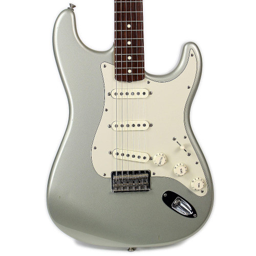 Used Fender MIM Robert Cray Signature Artist Series Stratocaster Electric Guitar Inca Silver
