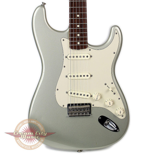 Used Fender MIM Robert Cray Signature Artist Series Stratocaster Electric Guitar Inca Silver