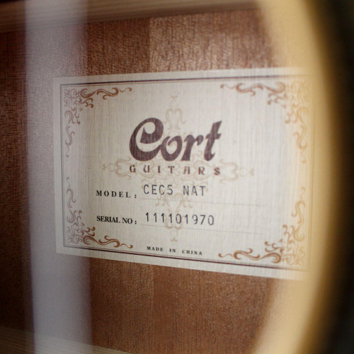 Used Cort CEC5 Acoustic Classical Guitar Natural