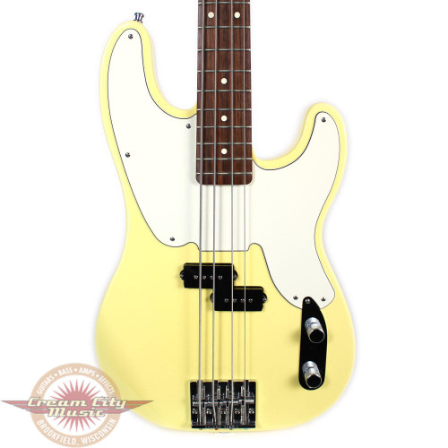 Used 2006 Fender Mike Dirnt Signature Precision Bass Guitar Vintage White