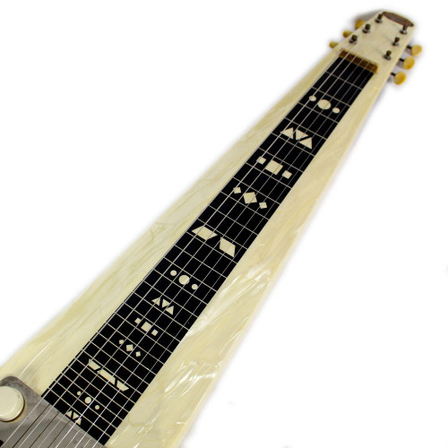 Vintage 1952 Supro Comet Lap Steel Electric Gutar White Pearloid