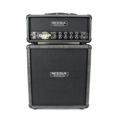 Used 2014 Mesa Boogie Custom Spec Recto-Verb 25 Tube Amp Head And 1x12 Cabinet Grey Taurus & Black