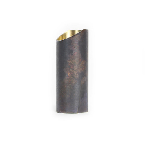 The Rock Slide Original Aged Brass Guitar Slide Small