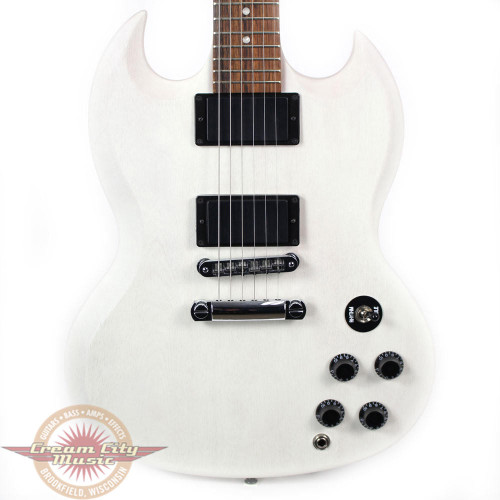 2013 Gibson SGJ Electric Guitar Faded White | Cream City Music