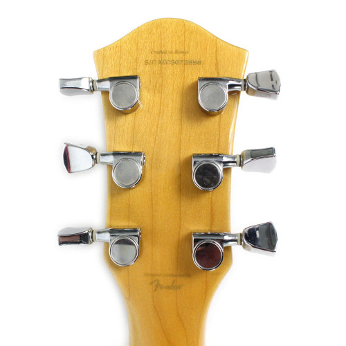 Used Squier X-155 Hollow Body Electric Jazz Box Guitar in Natural Finish