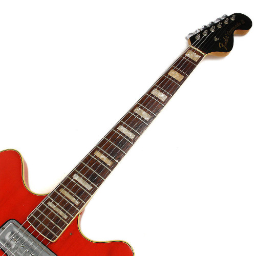 Vintage 1967 Fender Coronado II Electric Guitar Trans Red Finish