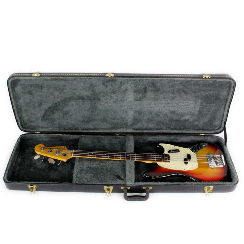 Vintage 1971 Fender Mustang Bass Guitar Sunburst