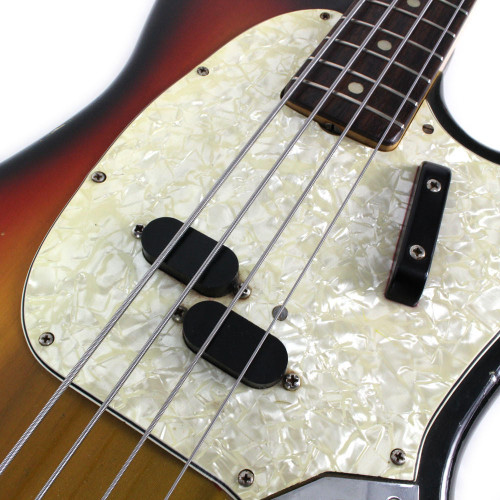 Vintage 1971 Fender Mustang Bass Guitar Sunburst