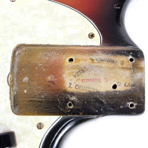 Vintage 1971 Fender Mustang Bass Guitar Sunburst