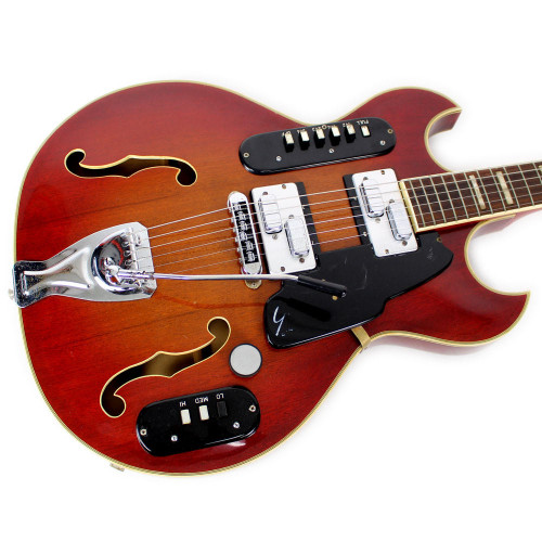 Vintage 1968 Goya Model 109S Rangemaster Hollow Body Electric Guitar Sunburst