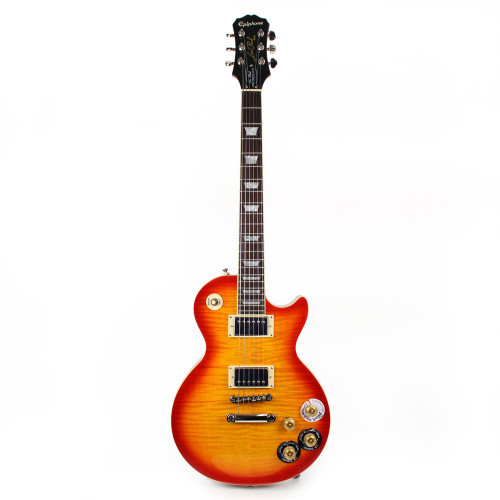Used Epiphone Les Paul 1960 Tribute Plus Electric Guitar in Cherry Sunburst