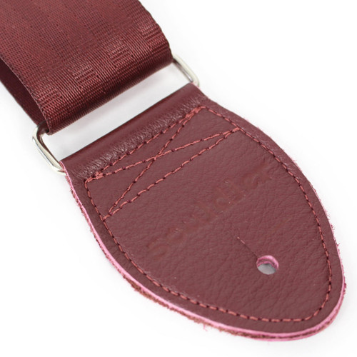 Souldier Plain Seat Belt 2" Guitar Strap in Burgundy