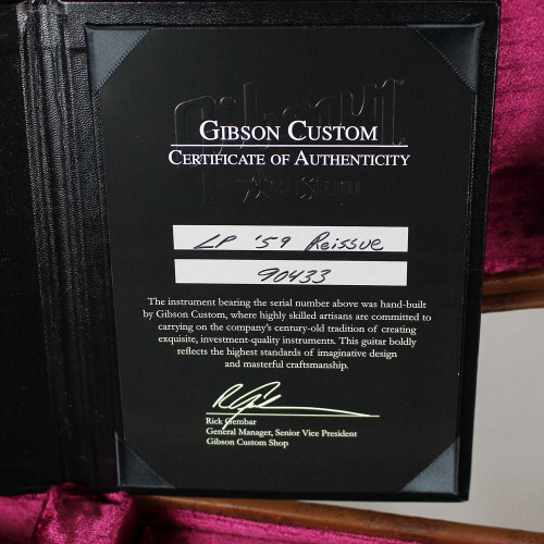 2010 Gibson Custom Shop Yamano Les Paul R9 VOS Lemonburst