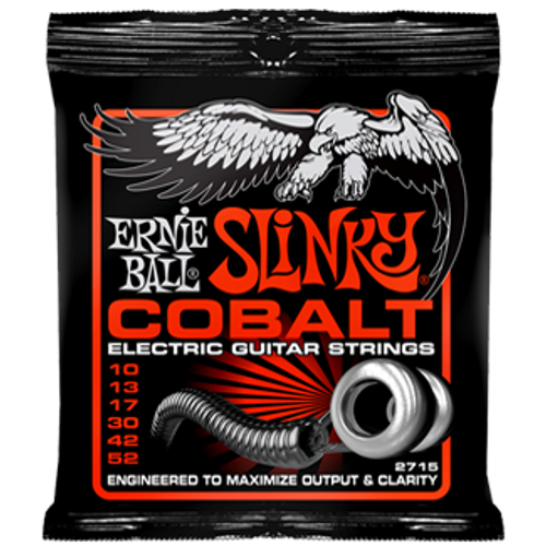 Ernie Ball 2715 Skinny Top Heavy Bottom Cobalt Electric Guitar Strings 10-52
