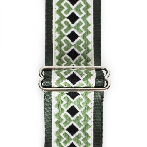 Souldier "Diamond" 2" Guitar Strap in Forest Green with Black Ends