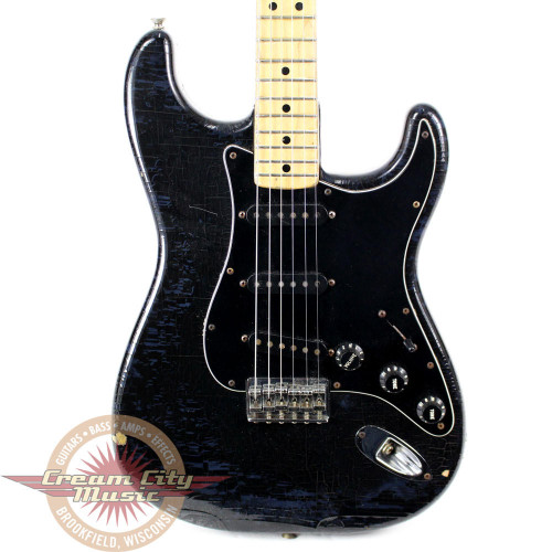 Vintage 1980 Fender Stratocaster Electric Guitar Black
