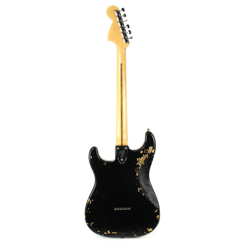 Vintage 1980 Fender Stratocaster Electric Guitar Black | Cream